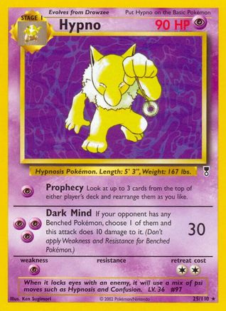 Hypno - Reverse Holofoil Legendary Collection - Rare