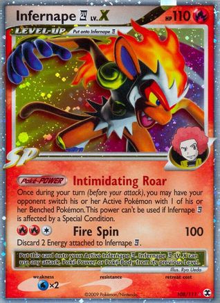 Infernape E4 Lv.X - Holofoil Rising Rivals - Ultra Rare
