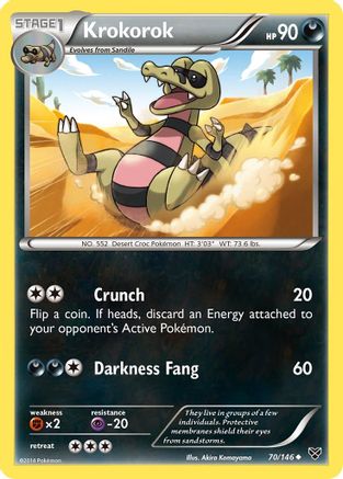 Krokorok - Reverse Holofoil XY Base Set - Uncommon
