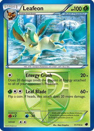 Leafeon (Team Plasma) 011/116 Plasma Freeze - Rare