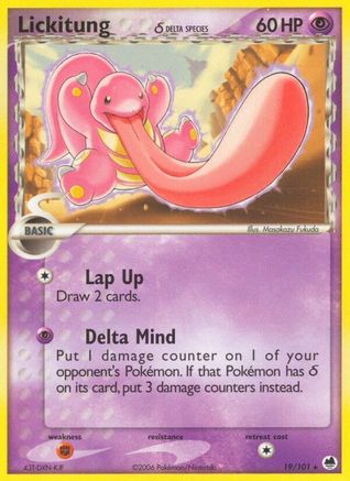 Lickitung (Delta Species) 019 Dragon Frontiers - Rare