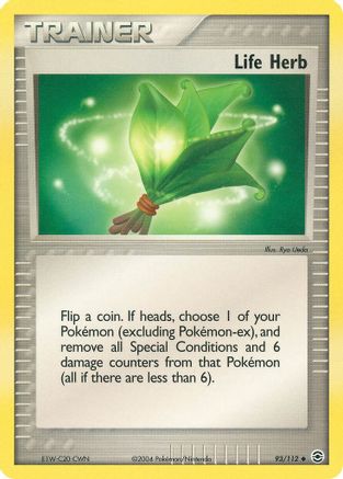 Life Herb - Reverse Holofoil FireRed & LeafGreen - Uncommon