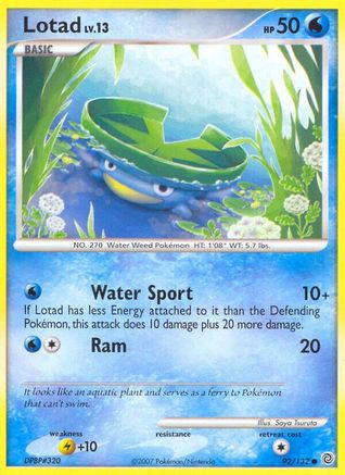 Lotad 092 Secret Wonders - Common
