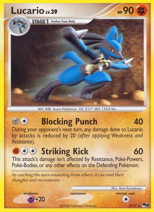 Lucario 002 - Holofoil POP Series 8 - Rare