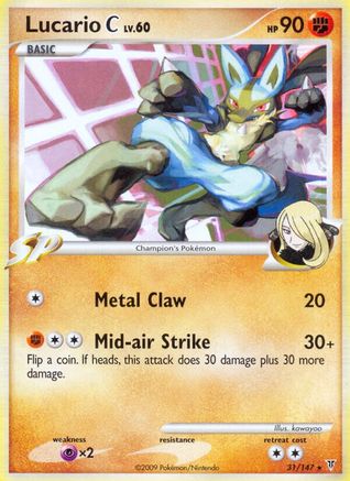Lucario C - Reverse Holofoil Supreme Victors - Rare