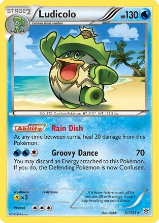 Ludicolo - Reverse Holofoil Plasma Storm - Rare