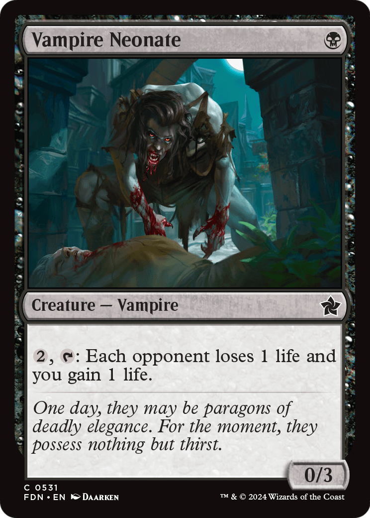 Vampire Neonate (FDN-531) - Foundations