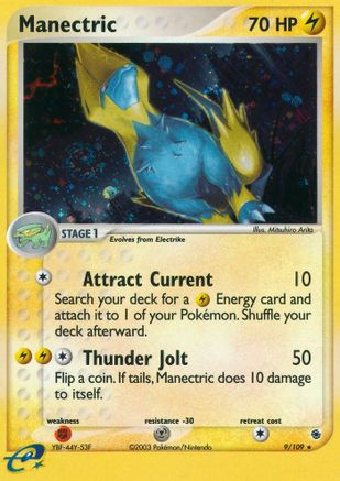 Manectric - 9/109/109 - Reverse Holofoil Ruby and Sapphire - Holo Rare