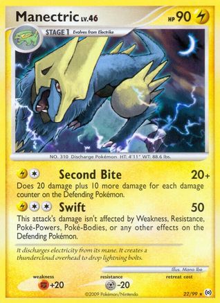 Manectric (22) - Reverse Holofoil Arceus - Rare