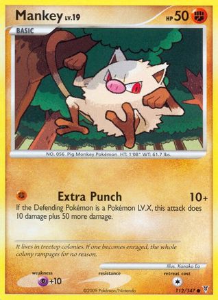 Mankey - Reverse Holofoil Supreme Victors - Common