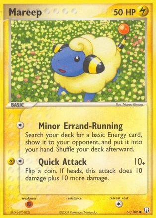 Mareep 067 - Reverse Holofoil Team Rocket Returns - Common