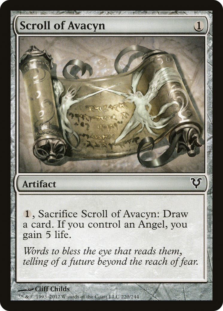 Scroll of Avacyn (AVR-220) - Avacyn Restored Foil