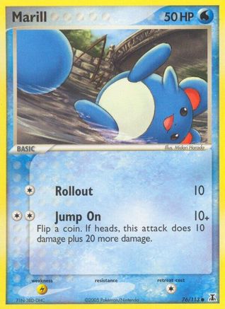 Marill 076 - Reverse Holofoil Delta Species - Common