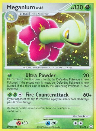 Meganium/123 - Holofoil Mysterious Treasures - Holo Rare