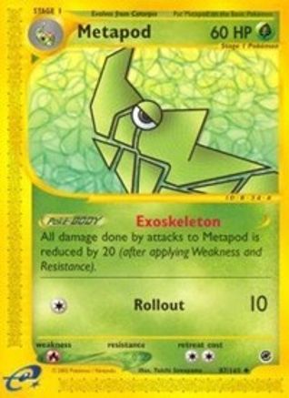 Metapod - Reverse Holofoil Expedition - Uncommon