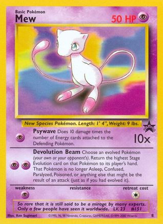 Mew (8) (8) 008 WoTC Promo - Promo