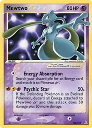 Mewtwo Star - Holofoil Holon Phantoms - Ultra Rare