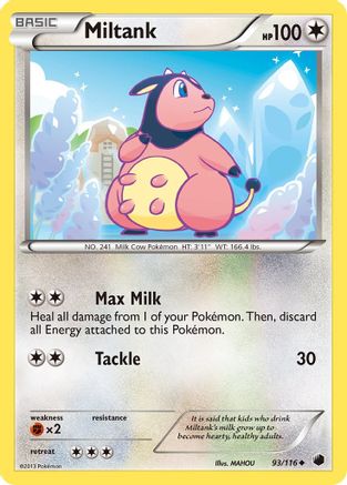 Miltank 093 - Reverse Holofoil Plasma Freeze - Uncommon