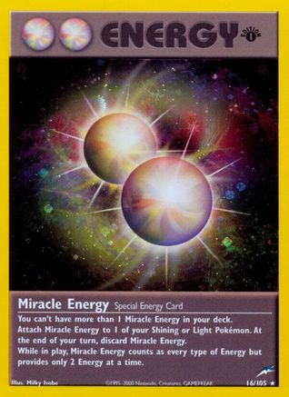 Miracle Energy - 1st Edition Holofoil Neo Destiny - Holo Rare