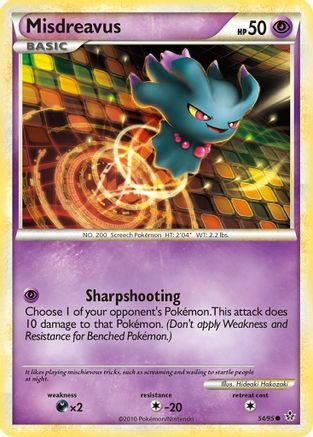 Misdreavus 054 - Reverse Holofoil Unleashed - Common