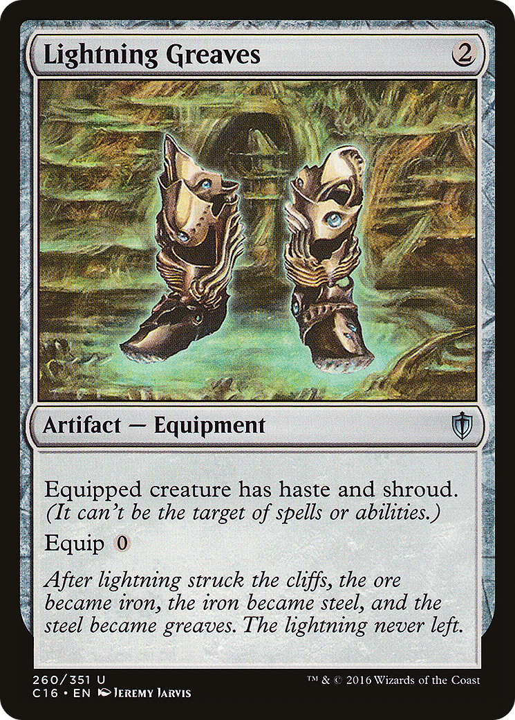 Lightning Greaves (C16-260) - Commander 2016