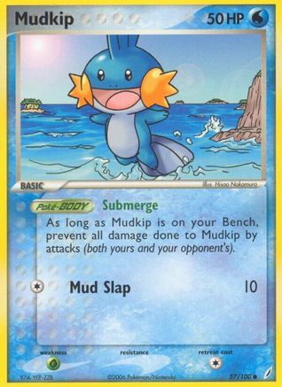 Mudkip 057/100 - Reverse Holofoil Crystal Guardians - Common