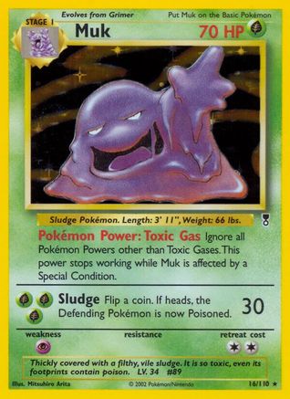 Muk - Reverse Holofoil Legendary Collection - Holo Rare