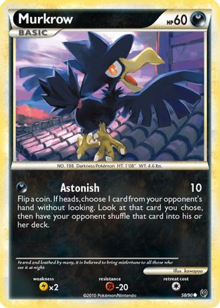 Murkrow (58) (58) 058 - Reverse Holofoil Undaunted - Common
