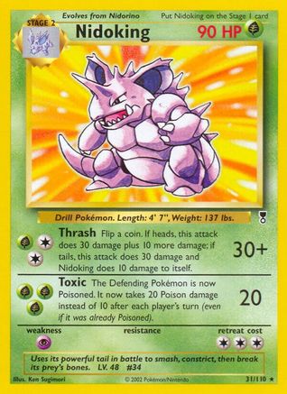 Nidoking - Reverse Holofoil Legendary Collection - Rare