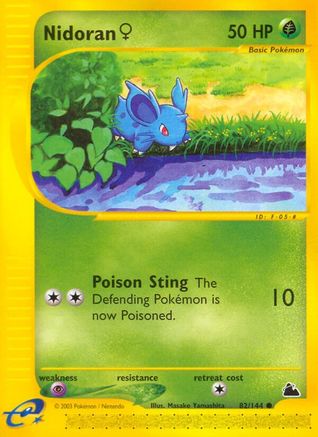 Nidoran F (82) - Reverse Holofoil Skyridge - Common
