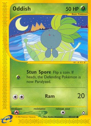 Oddish - Reverse Holofoil Aquapolis - Common