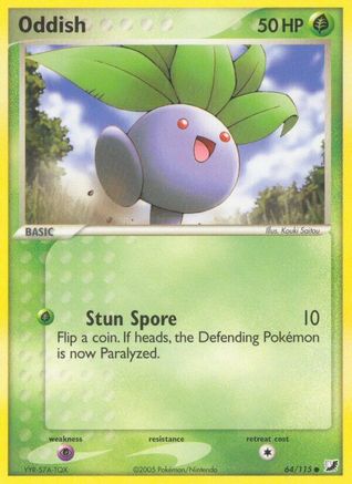 Oddish 064 - Reverse Holofoil Unseen Forces - Common
