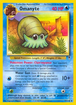 Omanyte 057 - Reverse Holofoil Legendary Collection - Uncommon