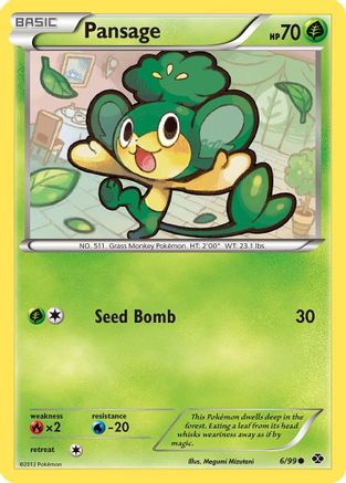 Pansage - Reverse Holofoil Next Destinies - Common