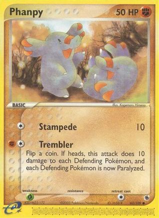 Phanpy 062 - Reverse Holofoil Ruby and Sapphire - Common