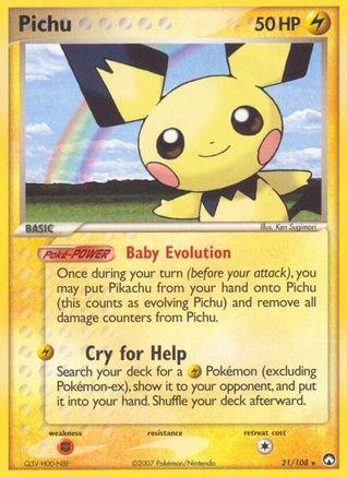 Pichu 021 Power Keepers - Rare