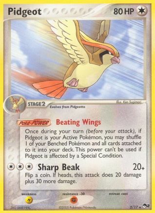 Pidgeot 002 POP Series 2 - Rare