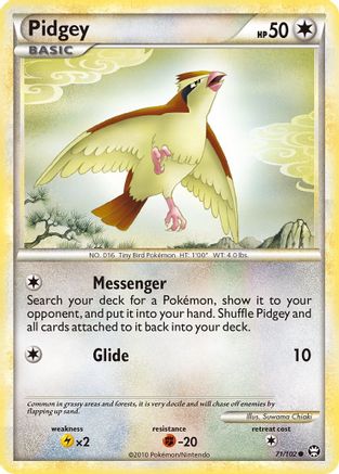 Pidgey/102 Triumphant - Common