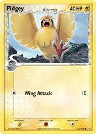 Pidgey (Delta Species) 077 - Reverse Holofoil Holon Phantoms - Common