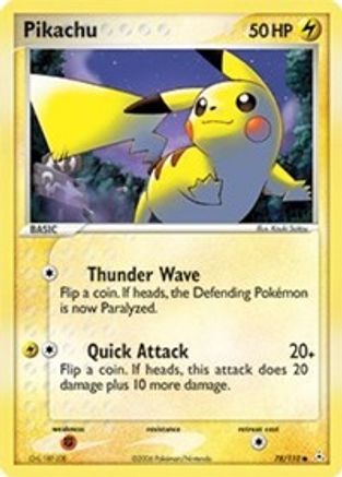 Pikachu 078 - Reverse Holofoil Holon Phantoms - Common