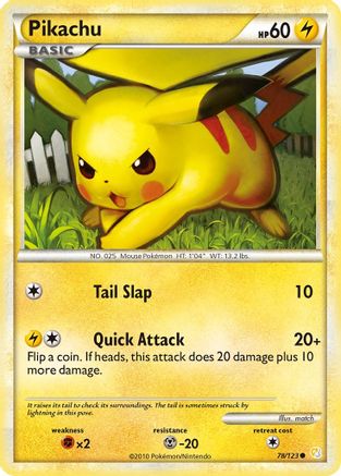 Pikachu 078 HeartGold SoulSilver - Common
