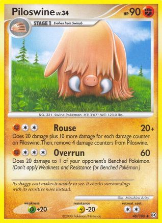 Piloswine - Reverse Holofoil Stormfront - Uncommon