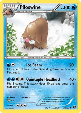 Piloswine Plasma Storm - Uncommon