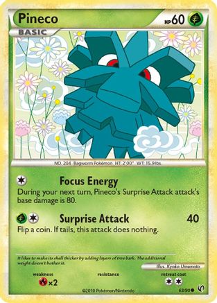 Pineco (63) - Reverse Holofoil Undaunted - Common