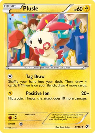 Plusle 047 Legendary Treasures - Uncommon