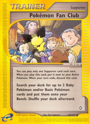 Pokemon Fan Club 130 Aquapolis - Uncommon