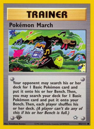 Pokemon March 102 - 1st Edition Neo Genesis - Common