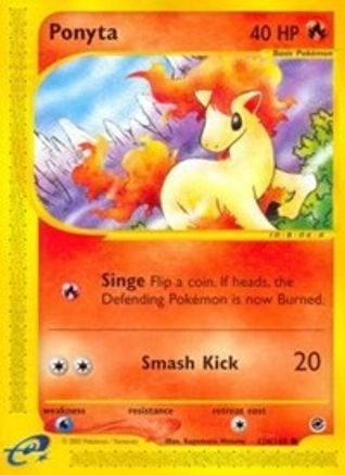 Ponyta 126 - Reverse Holofoil Expedition - Common