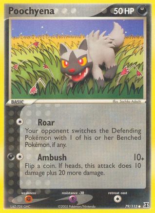 Poochyena 079 - Reverse Holofoil Delta Species - Common