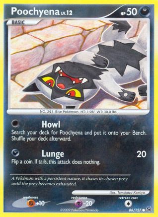 Poochyena 086 - Reverse Holofoil Platinum - Common